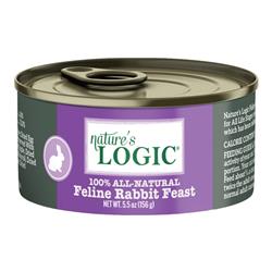 Natures Logic Cat Grain Free Rabbit 5.5oz. (Case of 24)