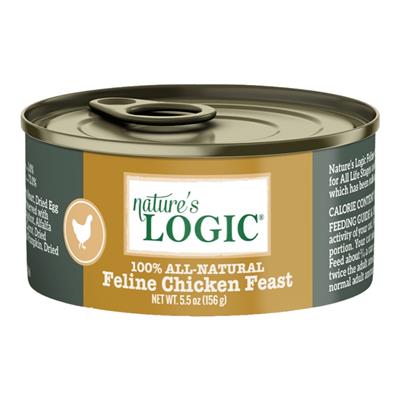 Natures Logic Cat Grain Free Chicken 5.5oz. (Case of 24)