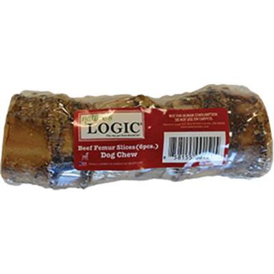 Natures Logic Dog Sliced Beef Femur 1In 6 Count