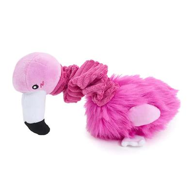 ZippyPaws Bungee Buddiez Flamingo Dog Rope Toy