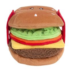 ZippyPaws Snufflerz Stacks Cheeseburger Plush Interactive Dog Toy