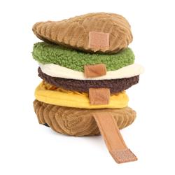 ZippyPaws Snufflerz Stacks Breakfast Sandwich Plush Interactive Dog Toy