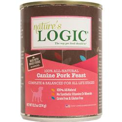 Natures Logic Dog Pork 13.2oz. (Case of 12)