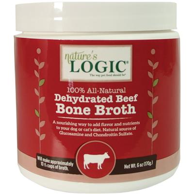Natures Logic Dog Dehydrated Beef Bone Broth 6oz.
