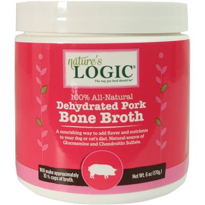 Natures Logic Dog Dehydrated Pork Bone Broth 6oz.
