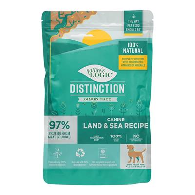 Natures Logic Dog Distinction Grain Free Land Sea 24Lb