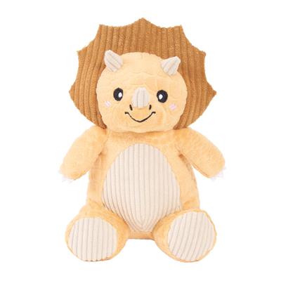 ZippyPaws ecoZippy Dinoz Triceratops Plush Dog Toy