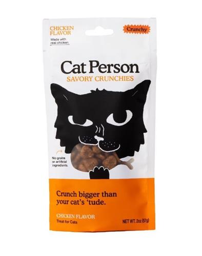 Cat Person Cat Crunchies Treat Chicken 2Oz