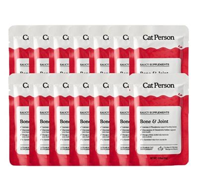 Cat Person Cat Supplements Bone & Joint Chicken 1.05Oz Pouch 14 Pack