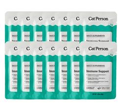 Cat Person Cat Supplements Immune Support Turkey 1.05Oz Pouch 14 Pack
