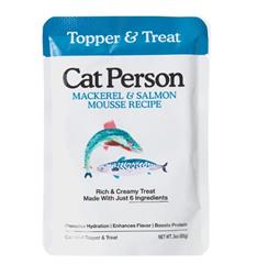 Cat Person Cat Mousse Mackerel & Salmon 3Oz Pouch 12 Pack