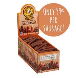 Happy Howie Dog Beef Sausage 4 Inch 80 Pack