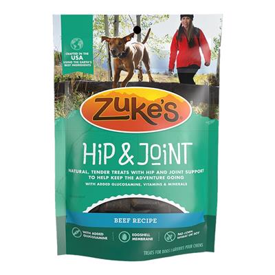 Zuke's Dog Hip & Joint Beef Recipe Treats 6oz.