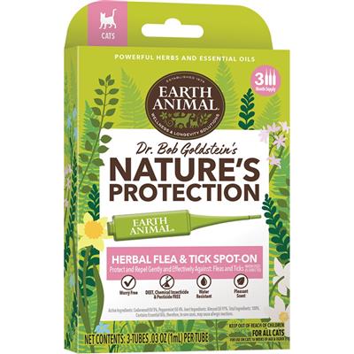 Earth Animal Cat Apothecary Natural Flea & Tick Herbal Spot - On For Cats & Kittens