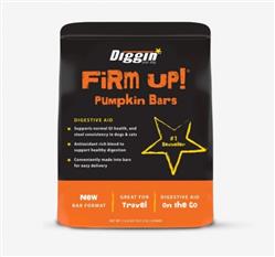 DIGGIN YOUR DOG DOG & CAT FIRM UP! PUMPKIN BARS DIGESTIVE AID 2.1OZ - 6 COUNT
