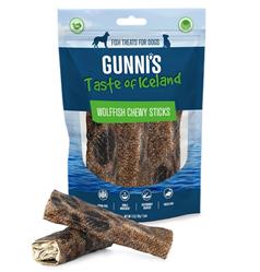 Gunnis Dog Chewy Sticks Wolf Fish 25 Count