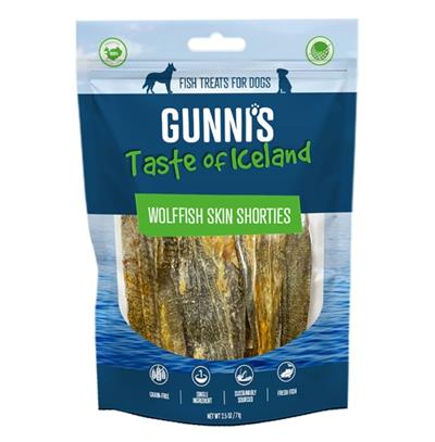 Gunnis Dog Wolf Fish Skin Shorites 2.5oz.