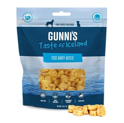 Gunnis Dog Baby Bites Cod 2.5oz.