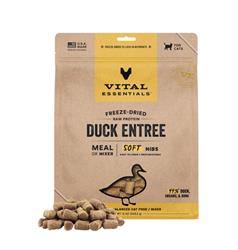 Vital Essentials Cat Freeze-Dried Raw Grain Free Duck Entree & Mixer Soft Nibs 12oz.