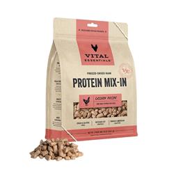 Vital Essentials Dog Freeze-Dried Raw Grain Free Protein Mix - In Chicken Recipe Mini Nibs Topper 18oz.