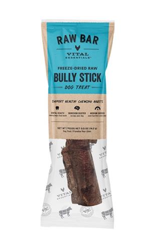 Vital Essentials Dog Raw Bar Freeze-Dried Raw Bully Stick Treat 0.5oz. - (Case of 34)