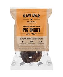 Vital Essentials Dog Raw Bar Freeze-Dried Raw Pig Snout Treat 1oz. - (Case of 34)