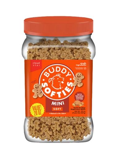 Cloud Star Dog Buddy Biscuits Soft & Chewy Peanut Butter 20oz Jar