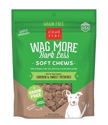 CLOUD STAR DOG WAG MORE BARK LESS GRAIN FREE CHEWY TREATS CHICKEN & SWEET POTATO 5oz