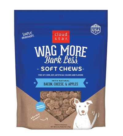 Cloudstar Wagmore Dog Soft And Chewy Bacon And Cheese 6oz.