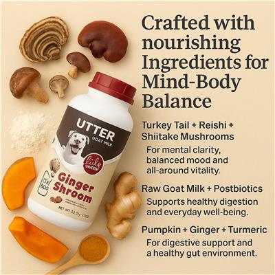 Utter Goat Milk Ginger Shroom 32oz