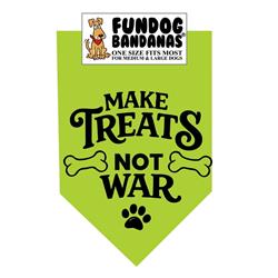 Wholesale Pack - Make Treats Not War - Assorted Colors