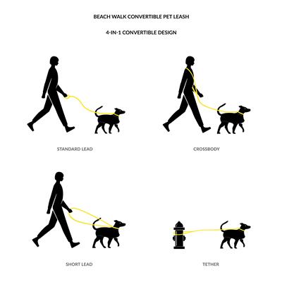 Body Glove Beach Walk Convertible Pet Leash