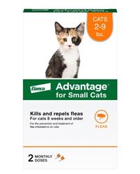 Elanco Advantage Cat Classic Small 2 - 9Lbs - 2 Pack