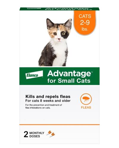 Elanco Advantage Cat Classic Small 2 - 9Lbs - 2 Pack