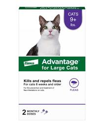Elanco Advantage Cat Classic Large 9+ Lbs - 2 Pack