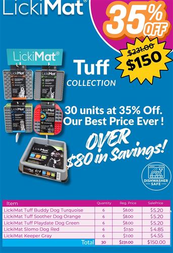 LickiMat Tuff Collection - 35% Off! - 30 Pieces