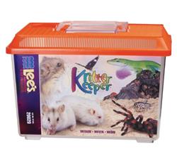Lee's Aquarium & Pet Products Rectangle Kritter Keeper with Lid Label Assorted, 1ea/1.75 gal, MD