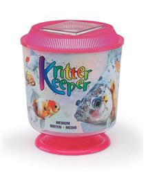 Lee's Aquarium & Pet Products Round Kritter Keeper with Lid & Pedestal Label Assorted, 1ea/1.13 gal, MD