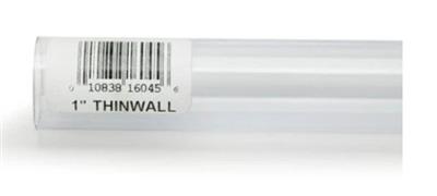 Lee's Aquarium & Pet Products Thinwall Rigid Aquarium Tubing Clear, 1ea/1 In X 36 in.