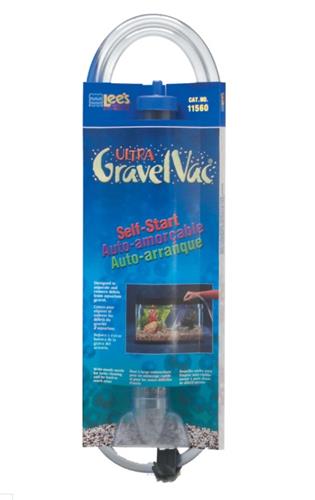 Lee's Aquarium & Pet Products Ultra GravelVac Self-Start Gravel Vacuum Cleaner with Nozzle & Clip 1ea/2In X 24 in, XL