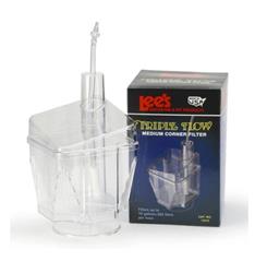 Lee's Aquarium & Pet Products Triple-Flow Corner Filter Clear, 1ea/SM