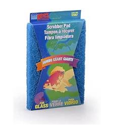 Lee's Aquarium & Pet Products Scrubber Pad for Glass Aquariums Blue, 1ea/6 In X 9 in, Jumbo