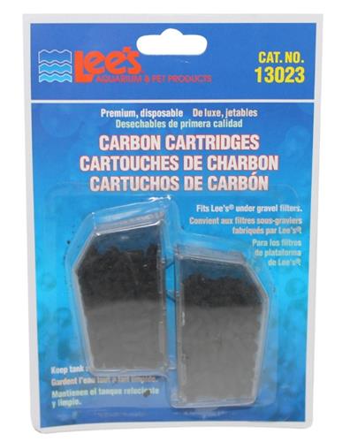 Lee's Aquarium & Pet Products Premium Carbon Cartridges for Under Gravel Filters 1ea/2 pk
