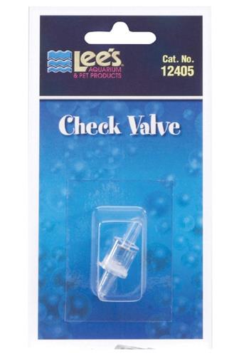 Lee's Aquarium & Pet Products Airline Check Valve for Aquarium Pumps Clear, 1ea