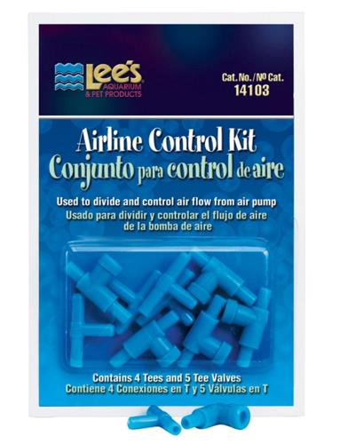 Lee's Aquarium & Pet Products Airline Control Kit Blue, 1ea/2 pk