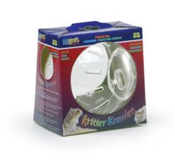 Lee's Aquarium & Pet Products Kritter Krawler Clear View-Thru Running Ball Clear, 1ea/Dwarf