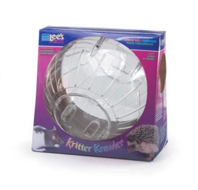 Lee's Aquarium & Pet Products Kritter Krawler Clear View-Thru Running Ball Clear, 1ea/Jumbo