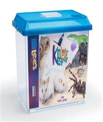 Lee's Aquarium & Pet Products Rectangle Kritter Keeper with Lid Label Assorted, 1ea/3 gal, LG