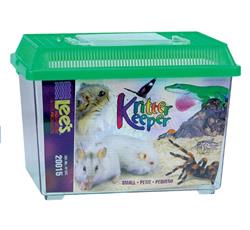 Lee's Aquarium & Pet Products Rectangle Kritter Keeper with Lid Label Assorted, 1ea/0.5 gal, SM