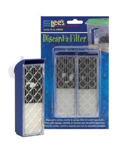 Lee's Aquarium & Pet Products Discard-A-Filter Blue, 1ea/2 pk